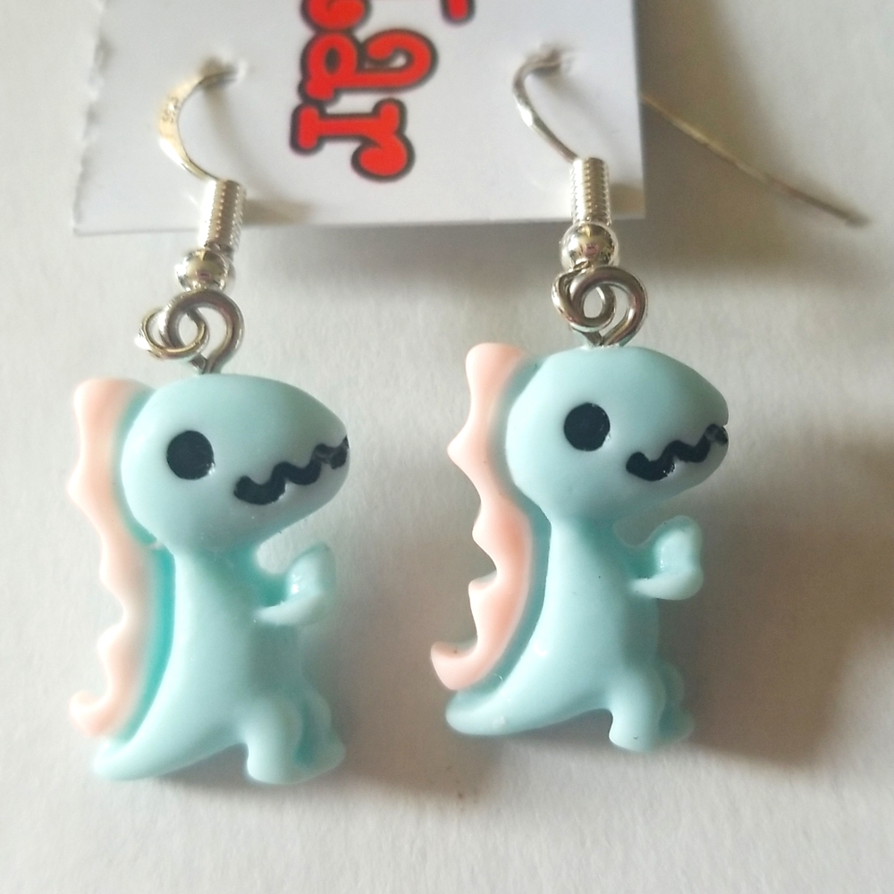 Dinasour earrings